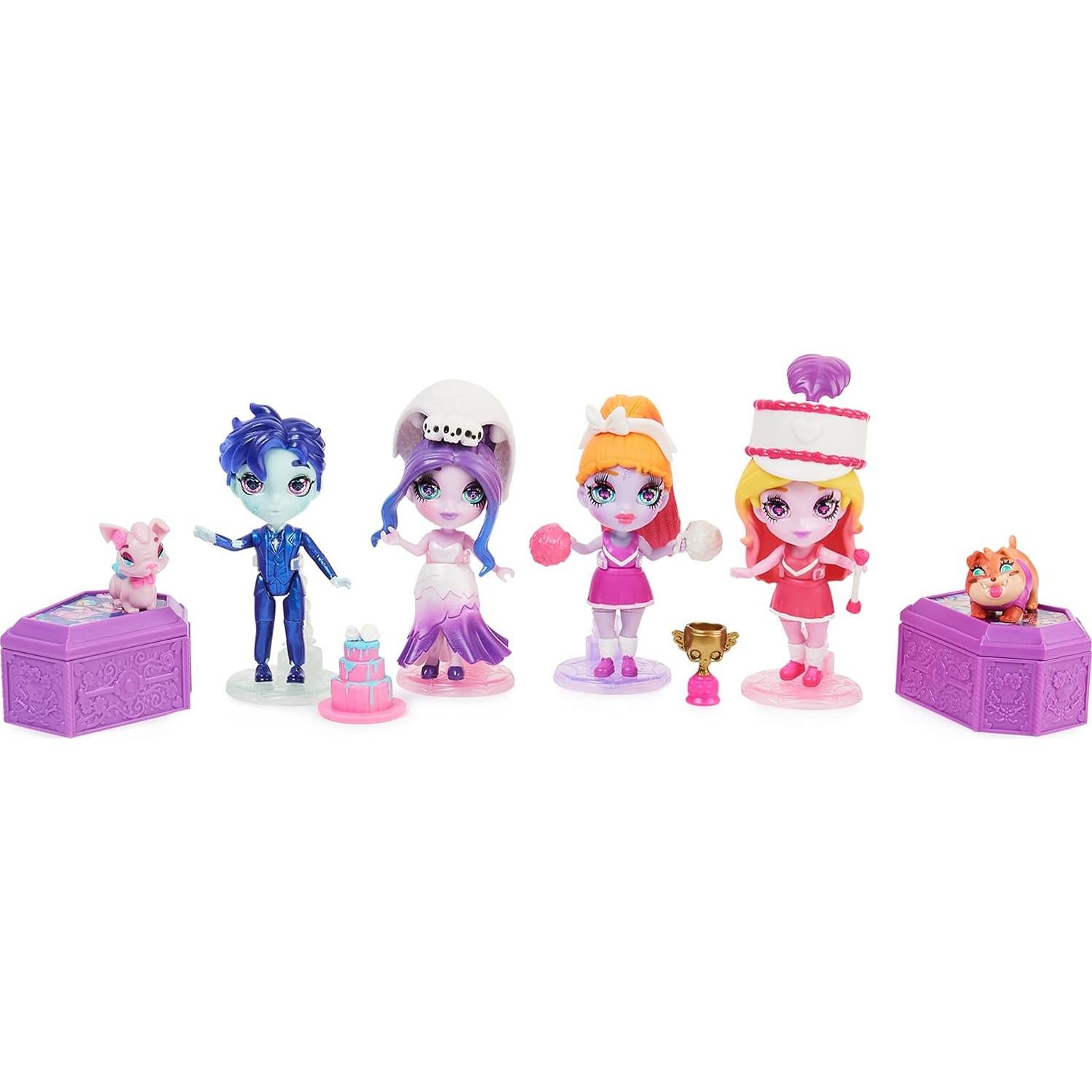 Conjunto Deluxe Zombadie para Amar - 2 Muñecas Zombie 8.9 cm