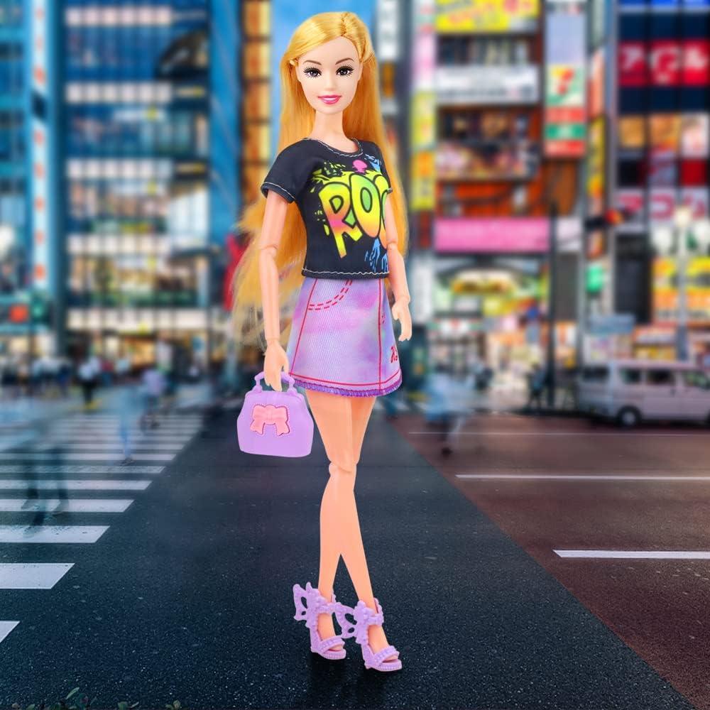 Conjunto de Ropa y Accesorios para Muñecas 18INDC - 17 Piezas