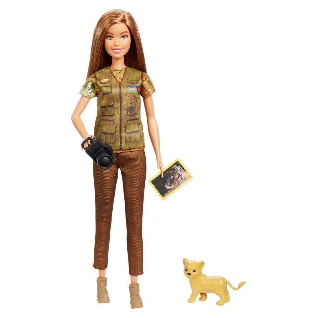 Muñeca Barbie Foto Periodista National Geographic 3-7 Años