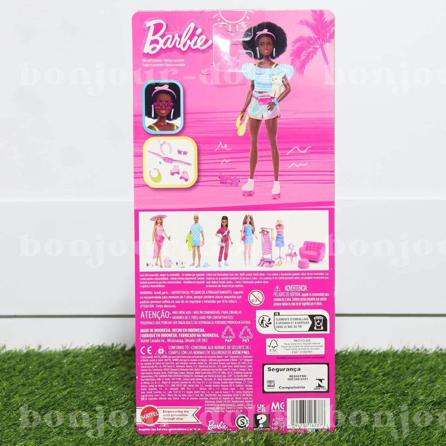 Muñeca Barbie con Patines de Moda y Accesorios - Mattel HPL77