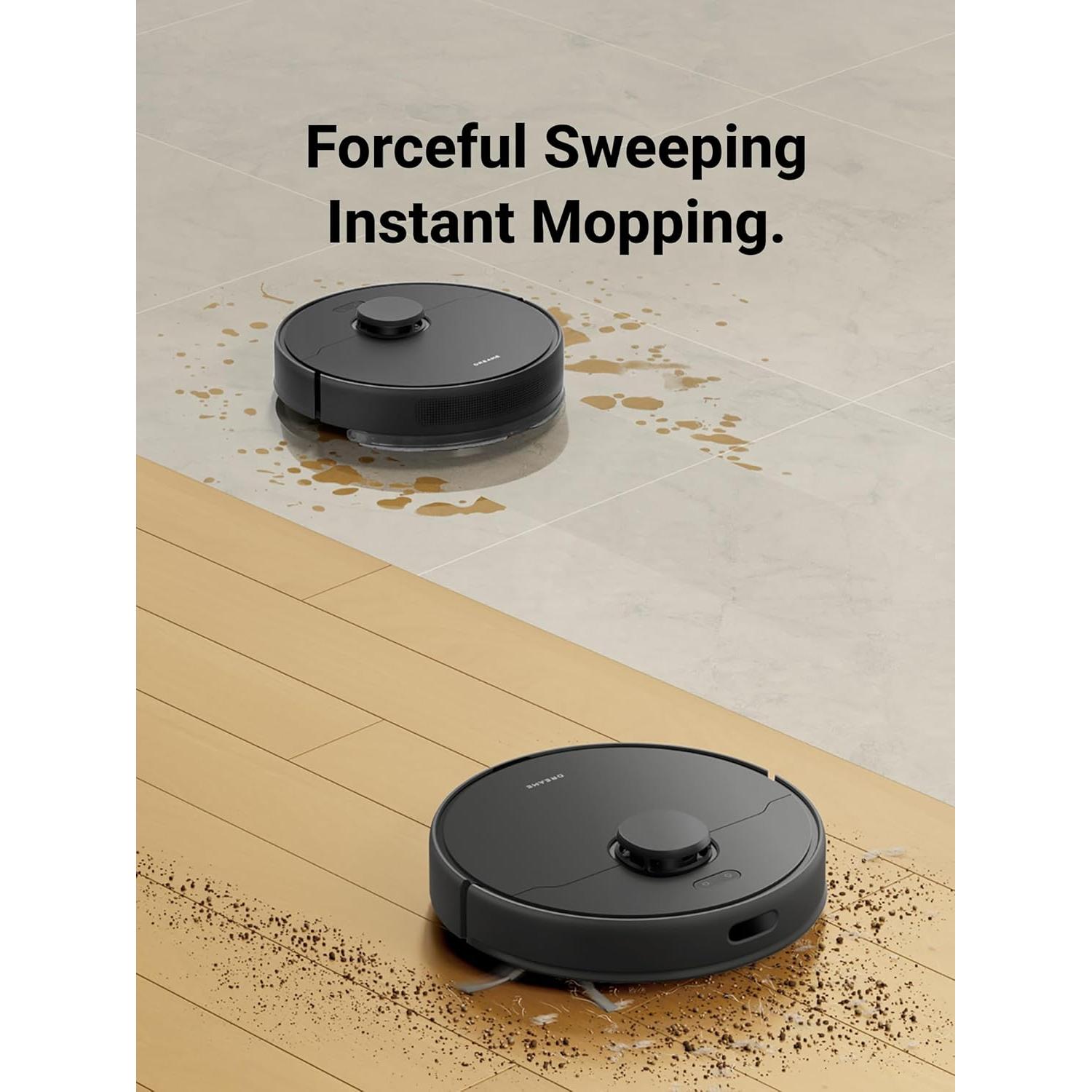 DREAME D9 Max Gen 2 Robot Vacuum and Mop Combo, LDS Navigation, 6000Pa Strong Suction Power, 240mins Runtime, 2-in-1 Sweep and Mop, WiFi, APP, Voice Control