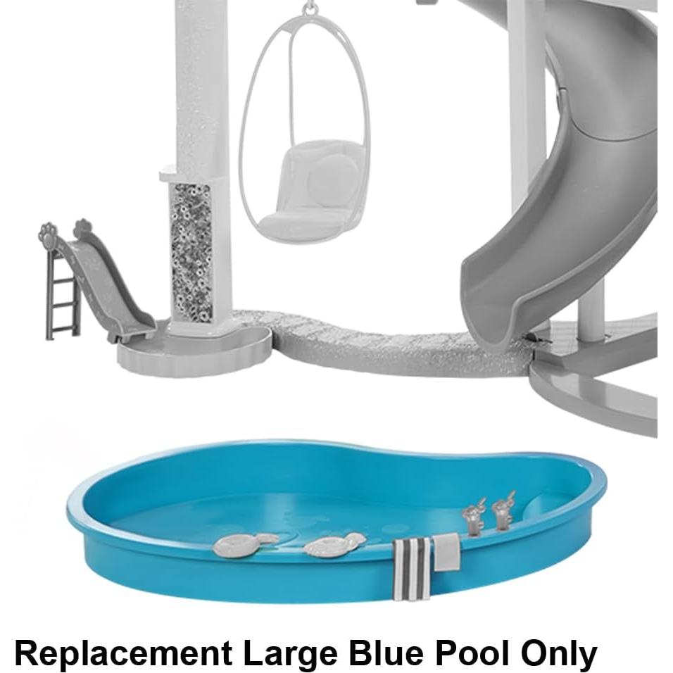 Repuesto Piscina Grande Azul para Casa de Muñecas Barbie HMX10