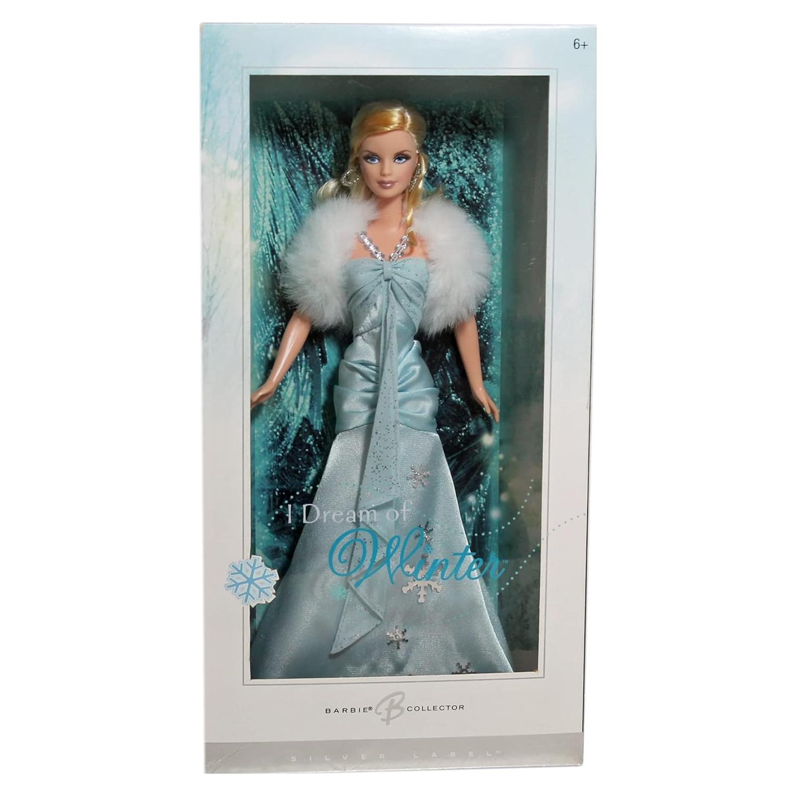 Barbie Coleccionista Etiqueta Plateada Invierno 35.1x18.3cm