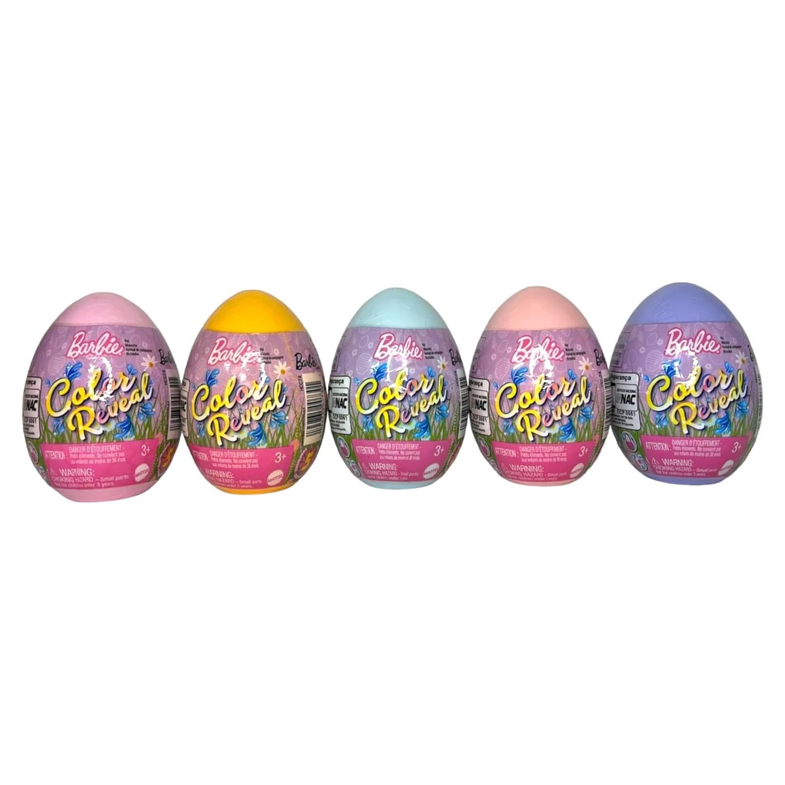 Barbie Color Reveal Huevo de Pascua HCC74 con 5 Sorpresas