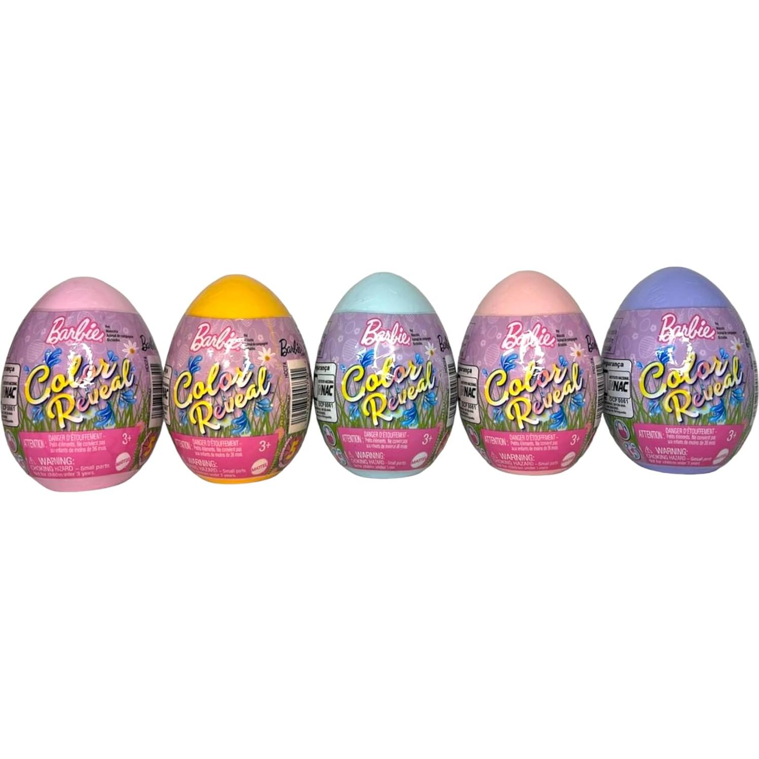 Barbie Color Reveal Huevo de Pascua HCC74 con 5 Sorpresas