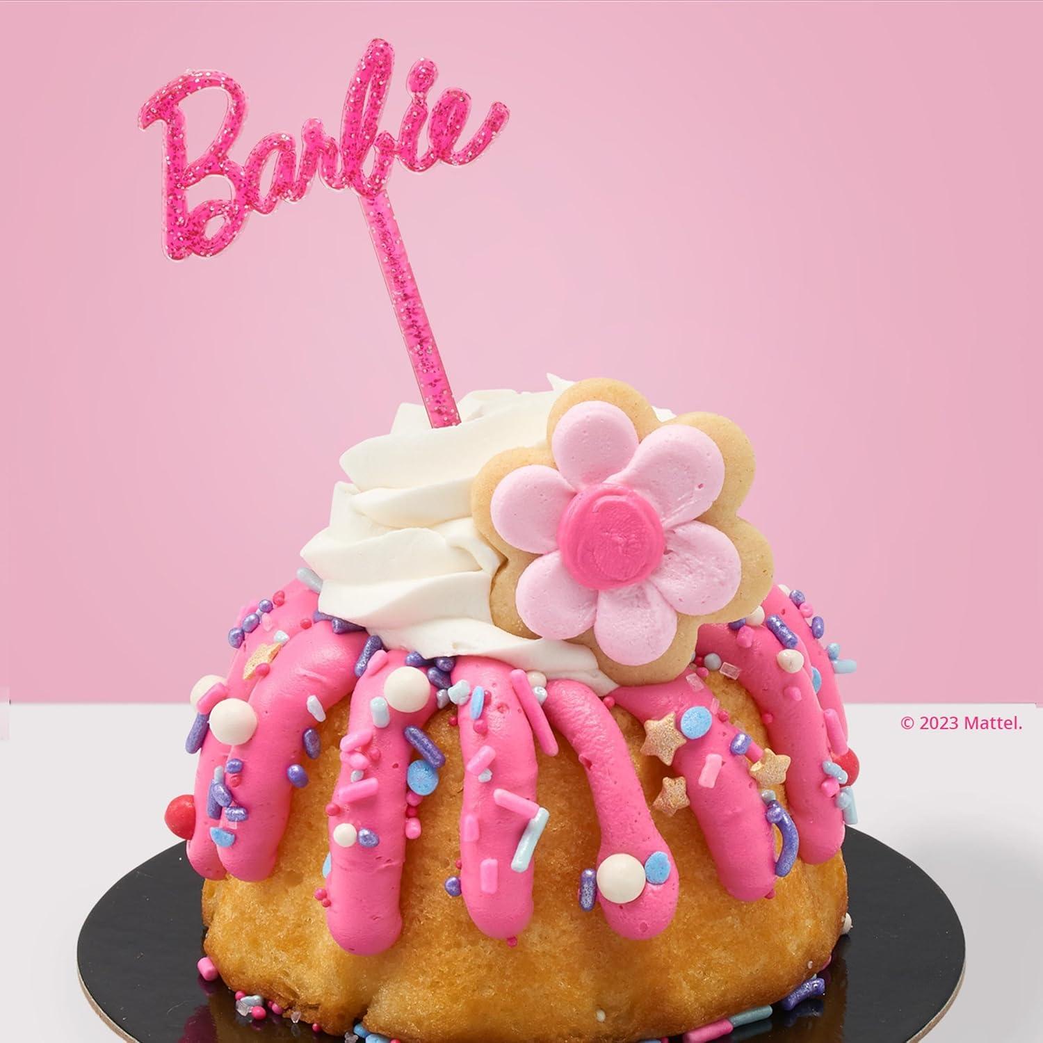 Palillos Decorativos Barbie DecoPac - 36 Unidades Rosados