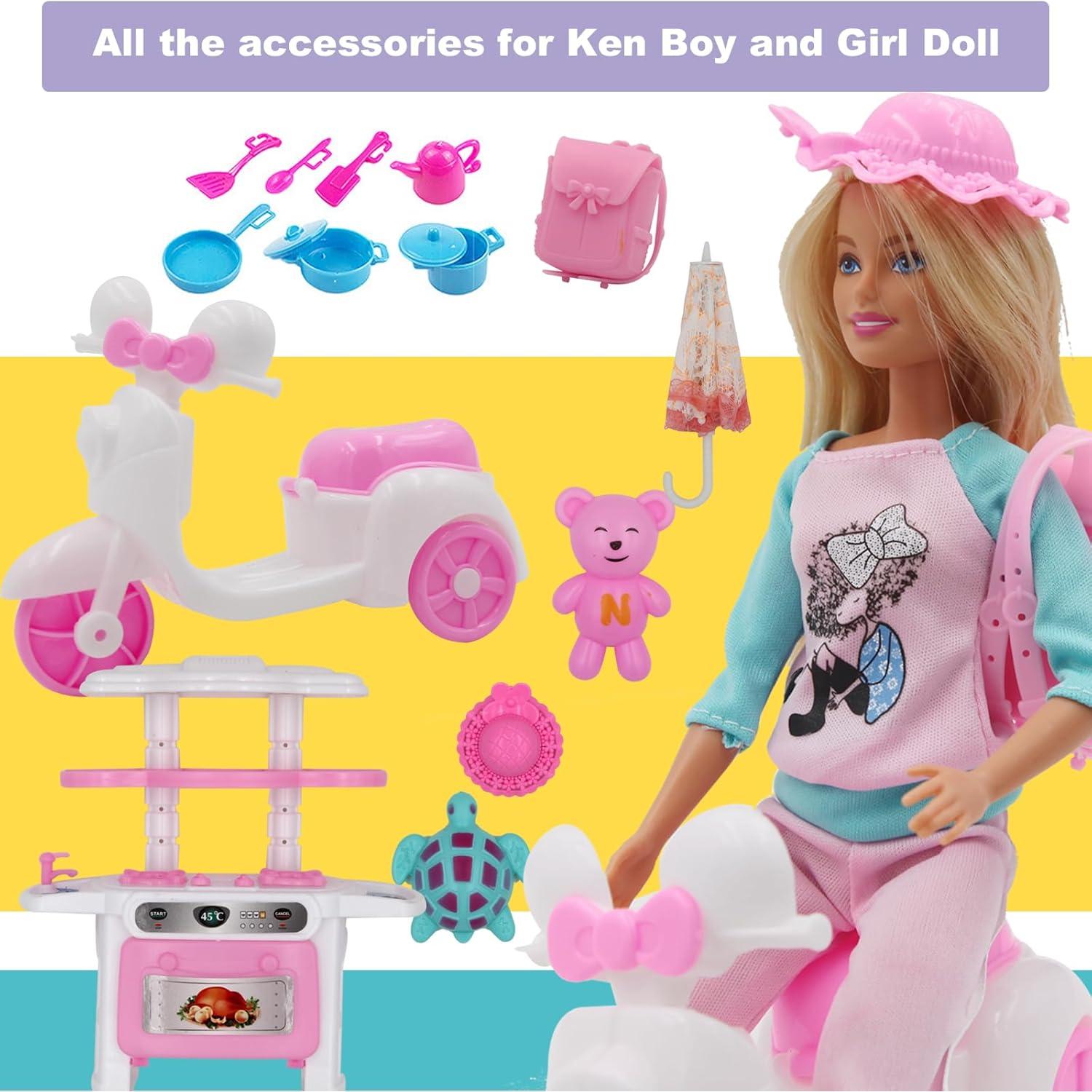 Juego de Ropa y Accesorios para Muñecas 12" EuTengHao 34 Piezas