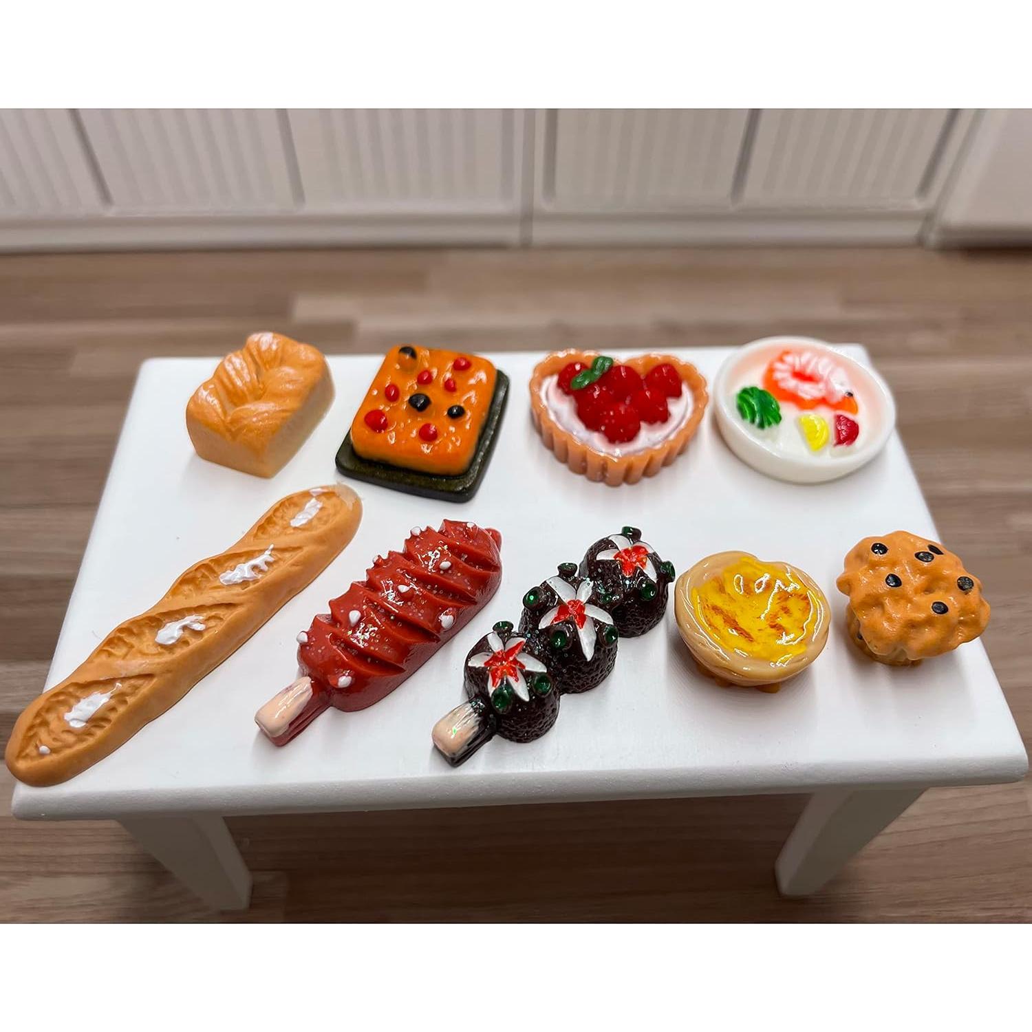 100pcs Juguetes de Comida Miniatura Atoyzybin para Muñecas