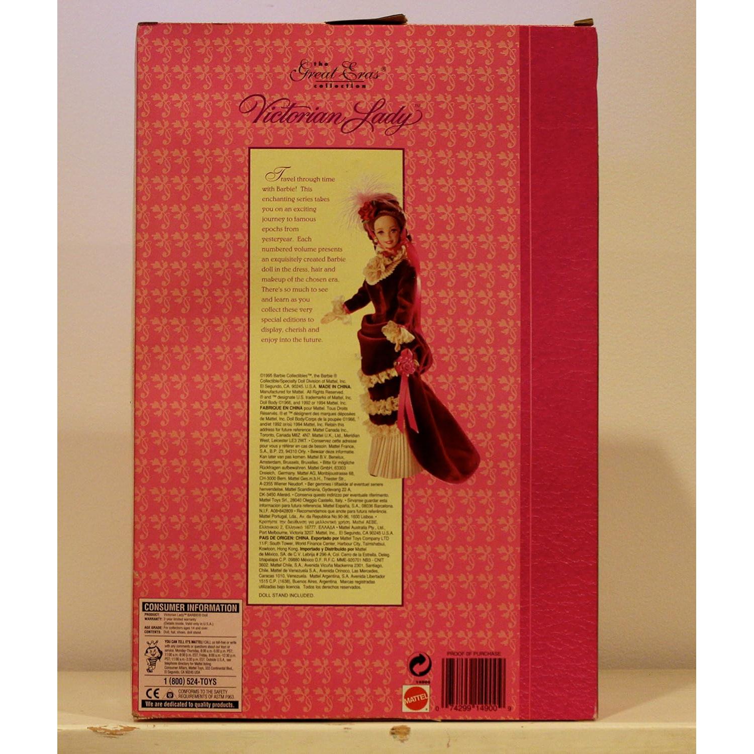 Barbie Edición Coleccionista 1996 Dama Victoriana 34.8x23.1cm