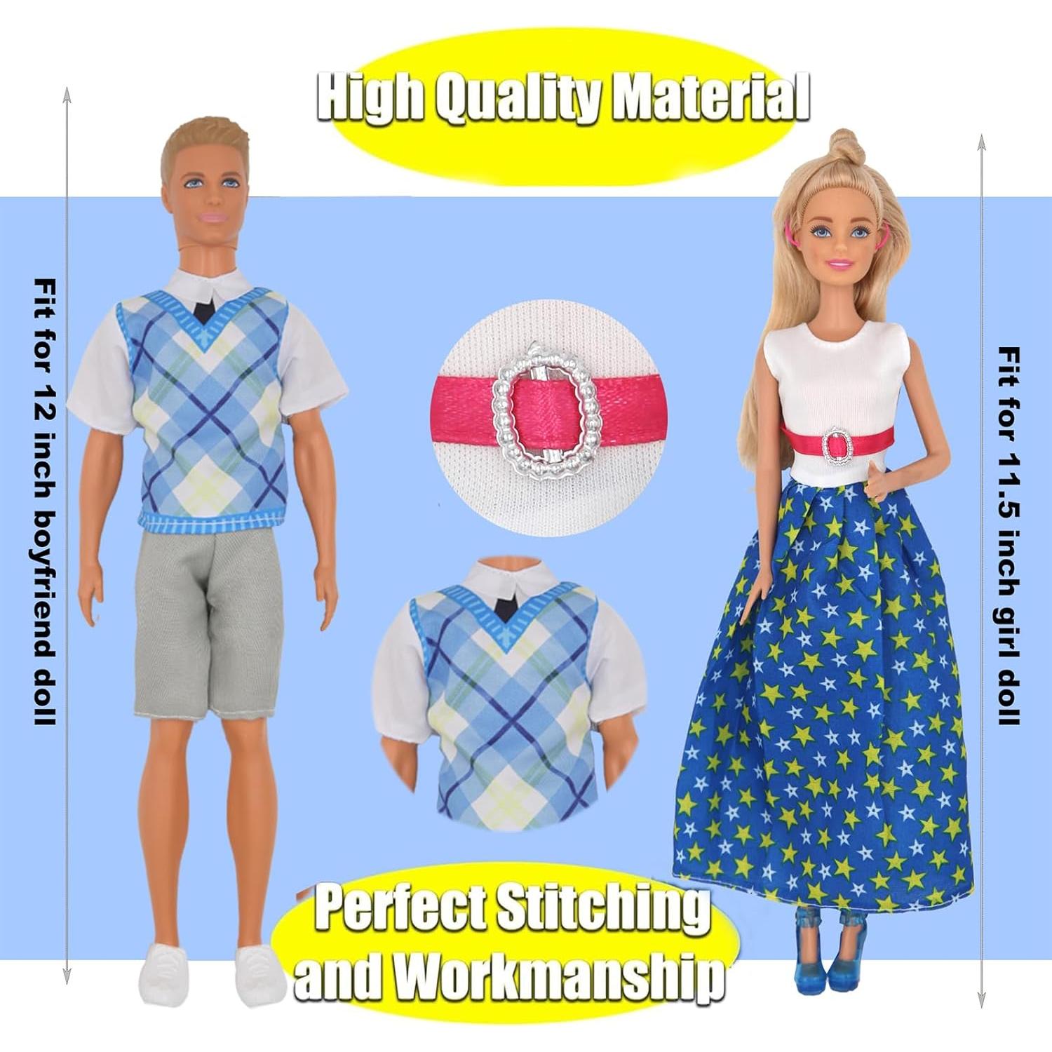 33 Piezas Ropa y Accesorios para Muñecas 30 cm ZTWEDEN