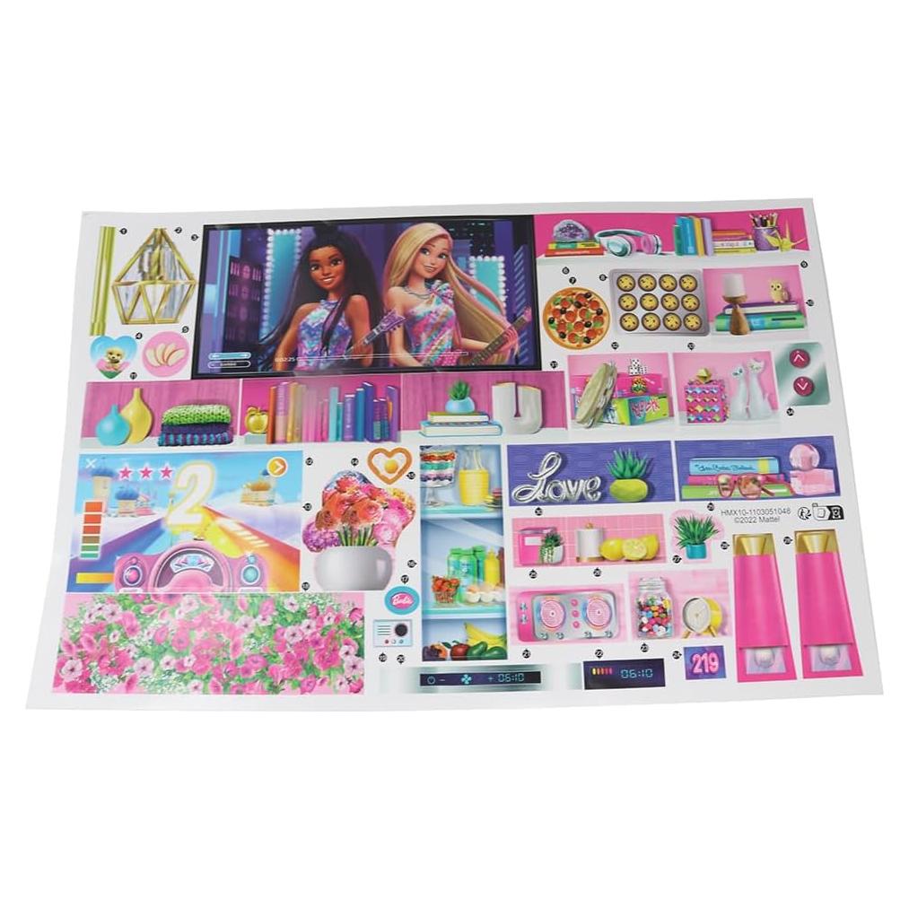Etiquetas de Repuesto para Barbie Dreamhouse HMX10 - Mattel