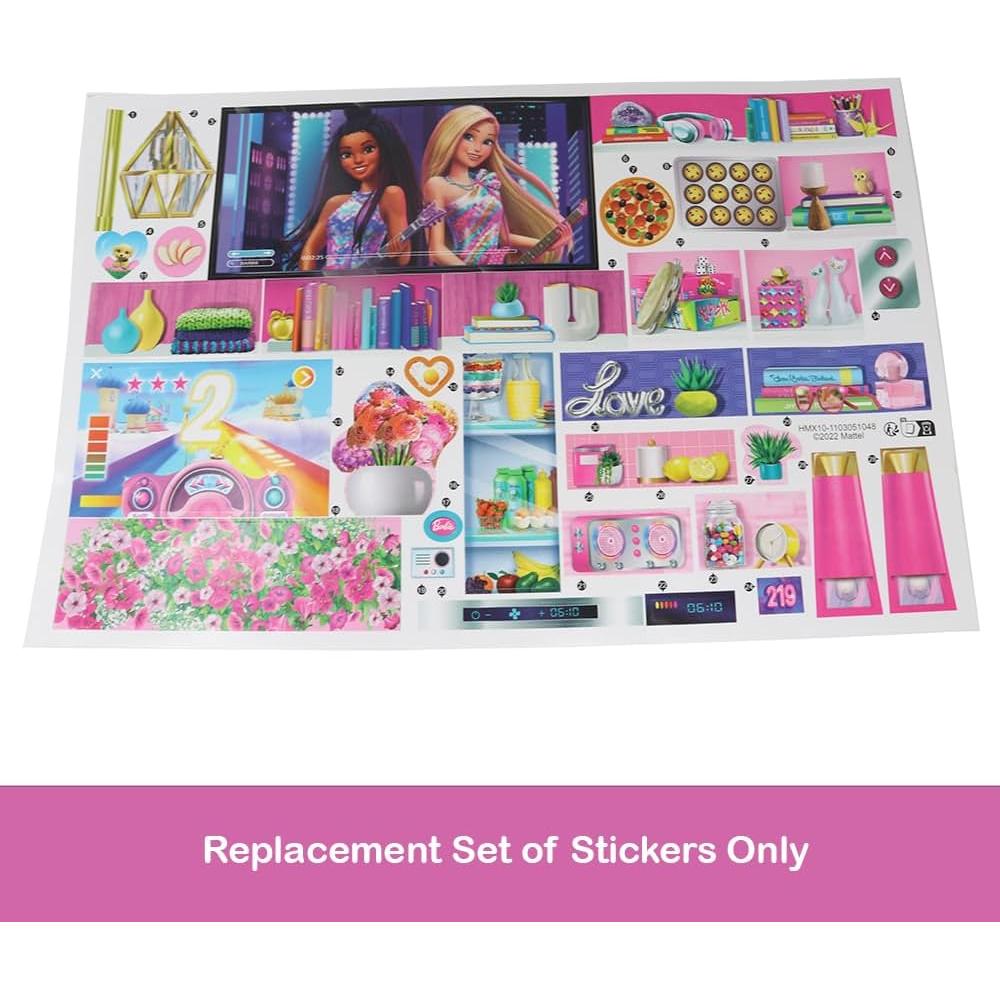 Etiquetas de Repuesto para Barbie Dreamhouse HMX10 - Mattel