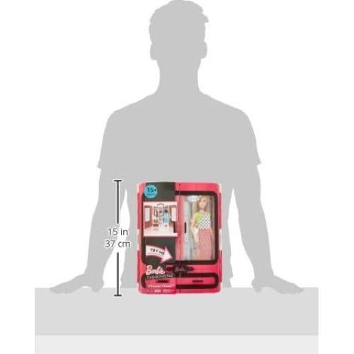 Barbie Fashionistas Ultimate Closet Portable Fashion Toy with Clothing, Accessories and Hangars, for 3 to 8 Year Olds