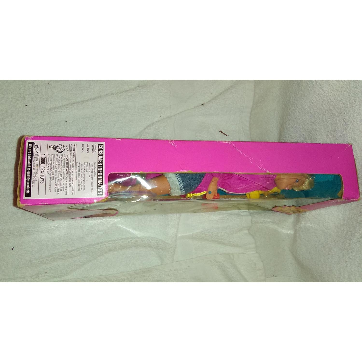 Muñeca Barbie de Campamento 1993 con Mochila y Saco de Dormir