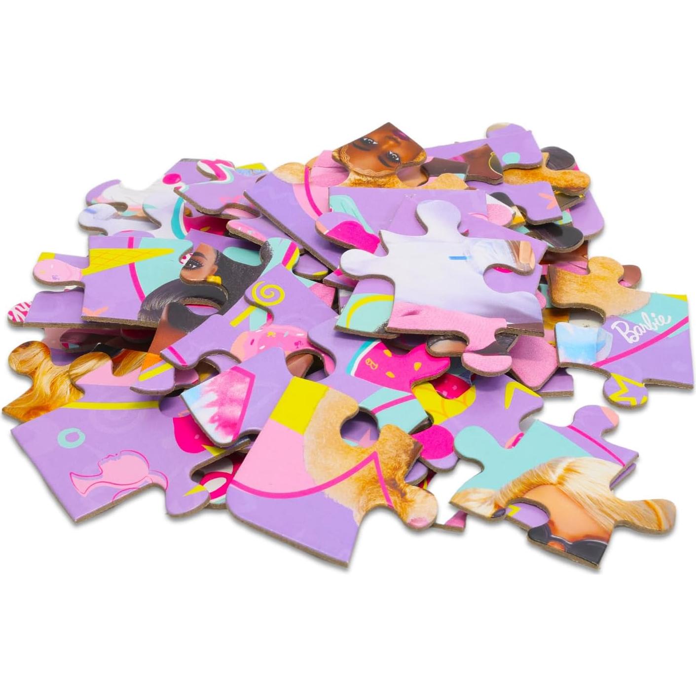 Conjunto de Rompecabezas y Caja de Almuerzo Barbie 48 Piezas