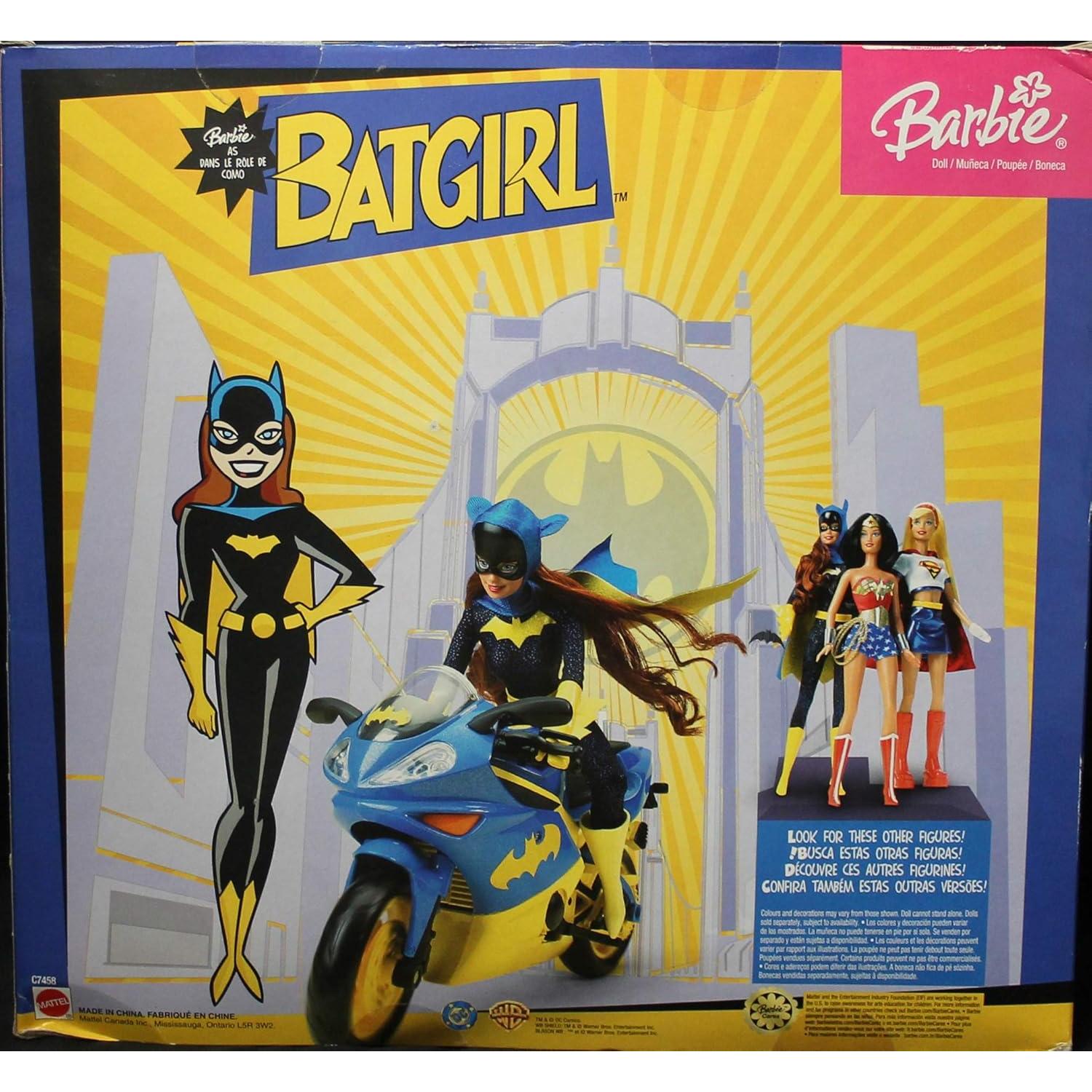 Muñeca Barbie Batichica 30 cm con Motocicleta - Mattel 2003