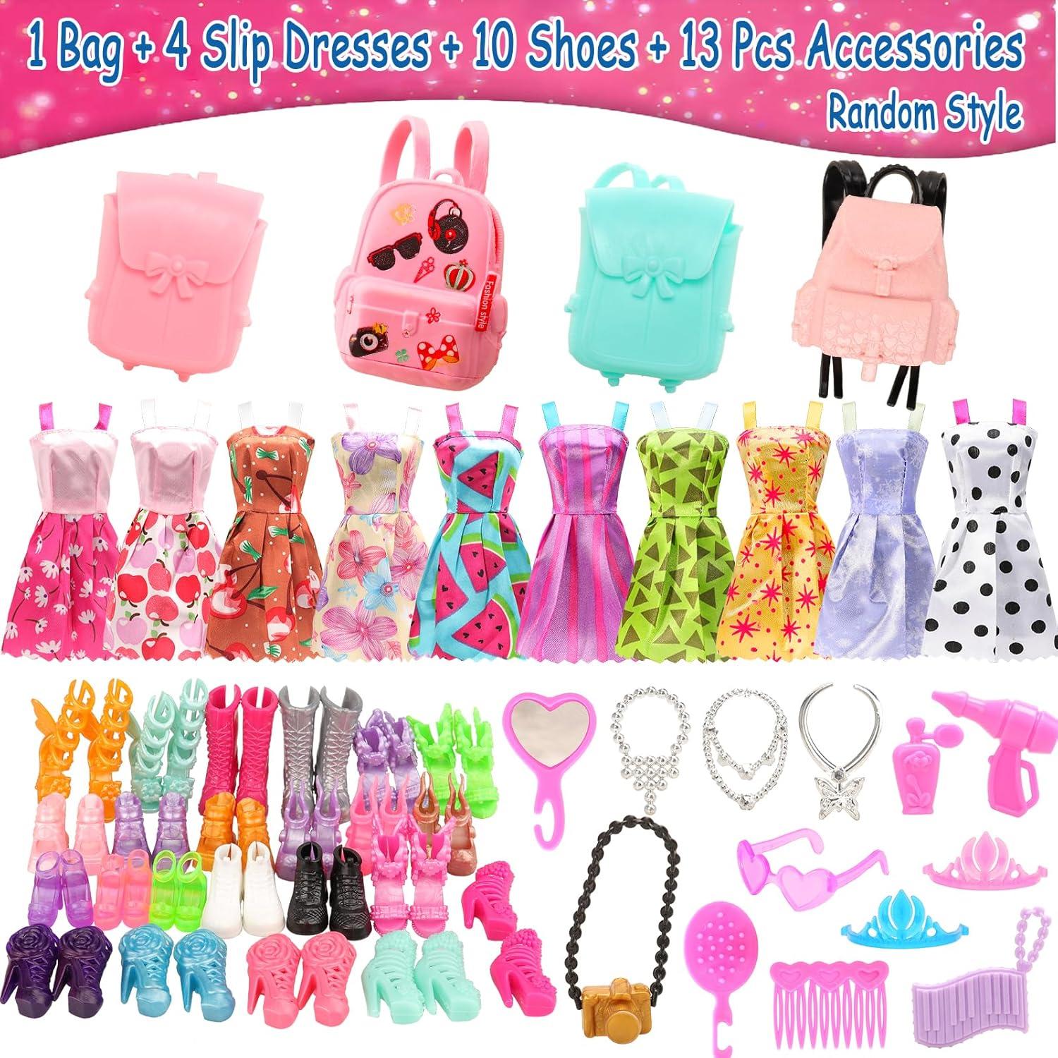 Lote 36 Artículos Ropa y Accesorios para Muñecas BARWA