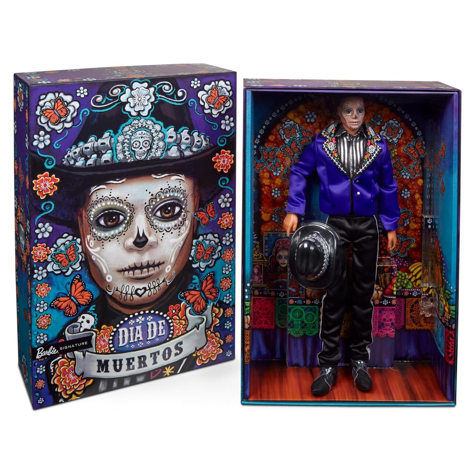 Muñeco Ken Barbie Día de Muertos 2023 con Chaqueta Azul