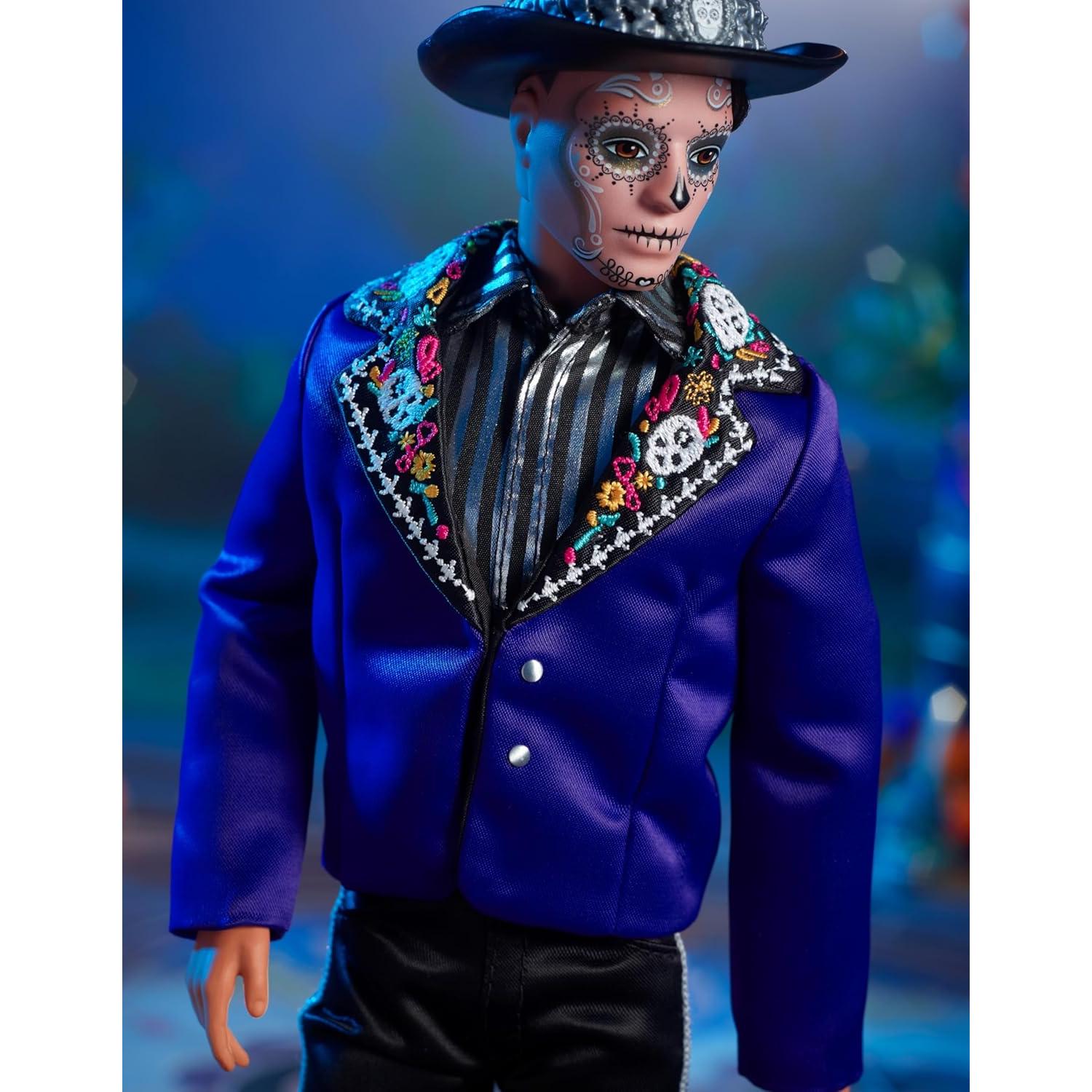 Muñeco Ken Barbie Día de Muertos 2023 con Chaqueta Azul