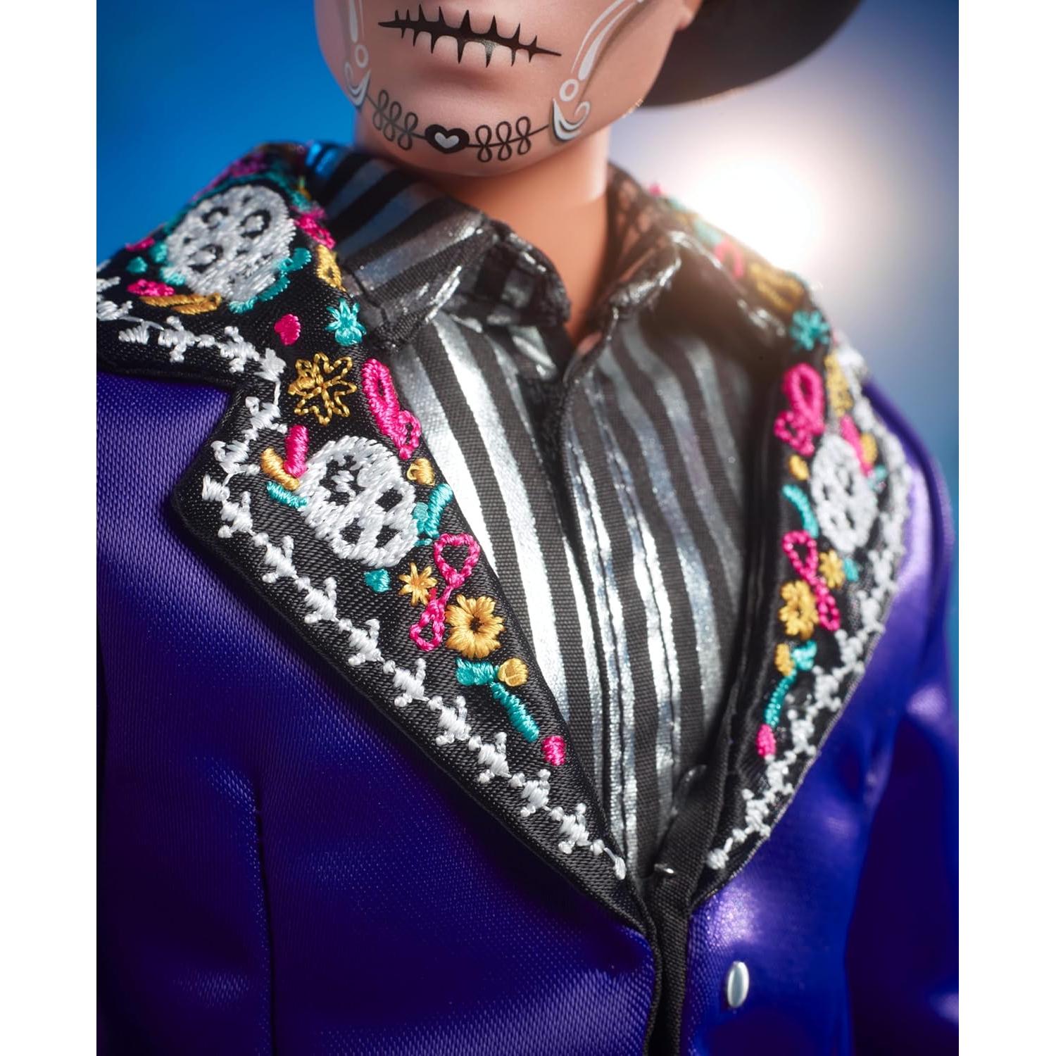 Muñeco Ken Barbie Día de Muertos 2023 con Chaqueta Azul