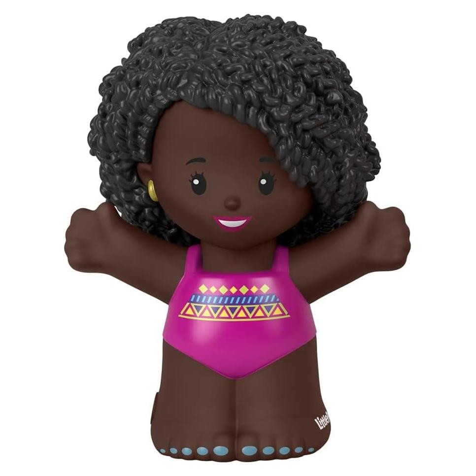 Figura de nadadora afroamericana Mattel HGP70 para Little People