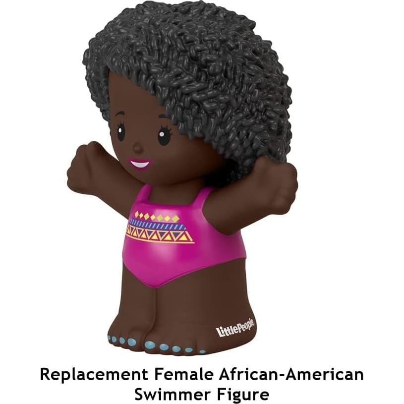 Figura de nadadora afroamericana Mattel HGP70 para Little People