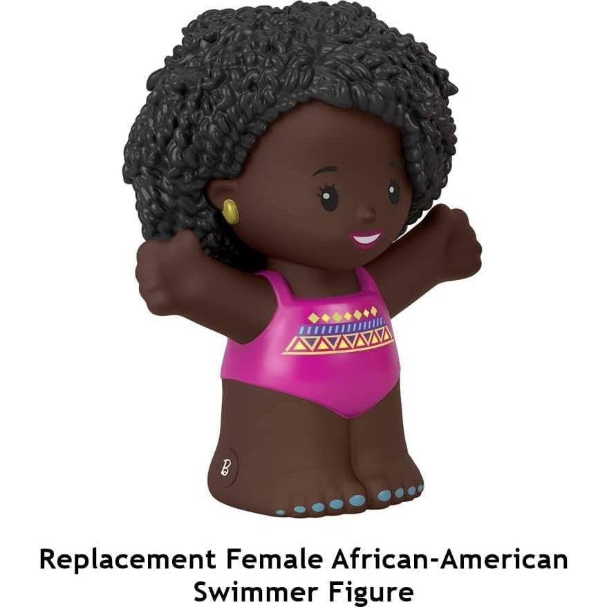 Figura de nadadora afroamericana Mattel HGP70 para Little People