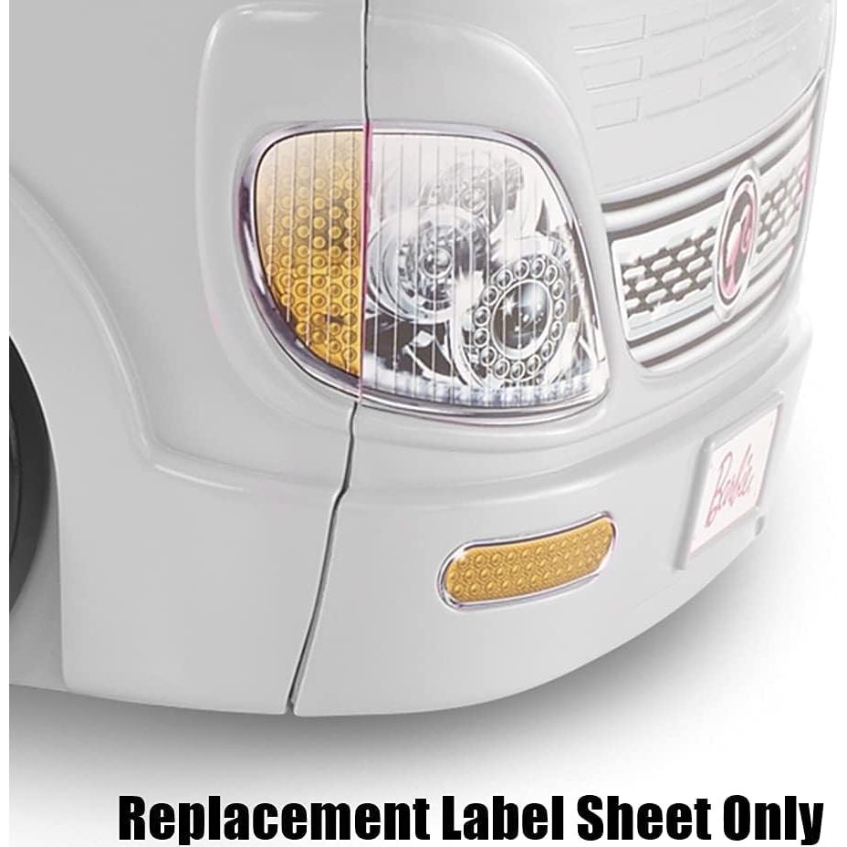 Juego de Stickers de Repuesto para Caravana Barbie FBR34