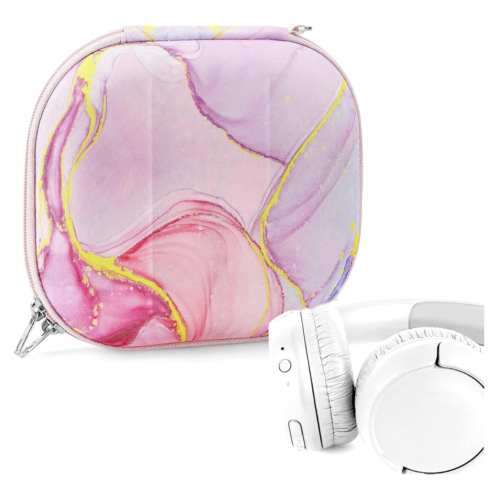 Funda Dura Geekria NOVA para Auriculares On-Ear - Mármol Rosa