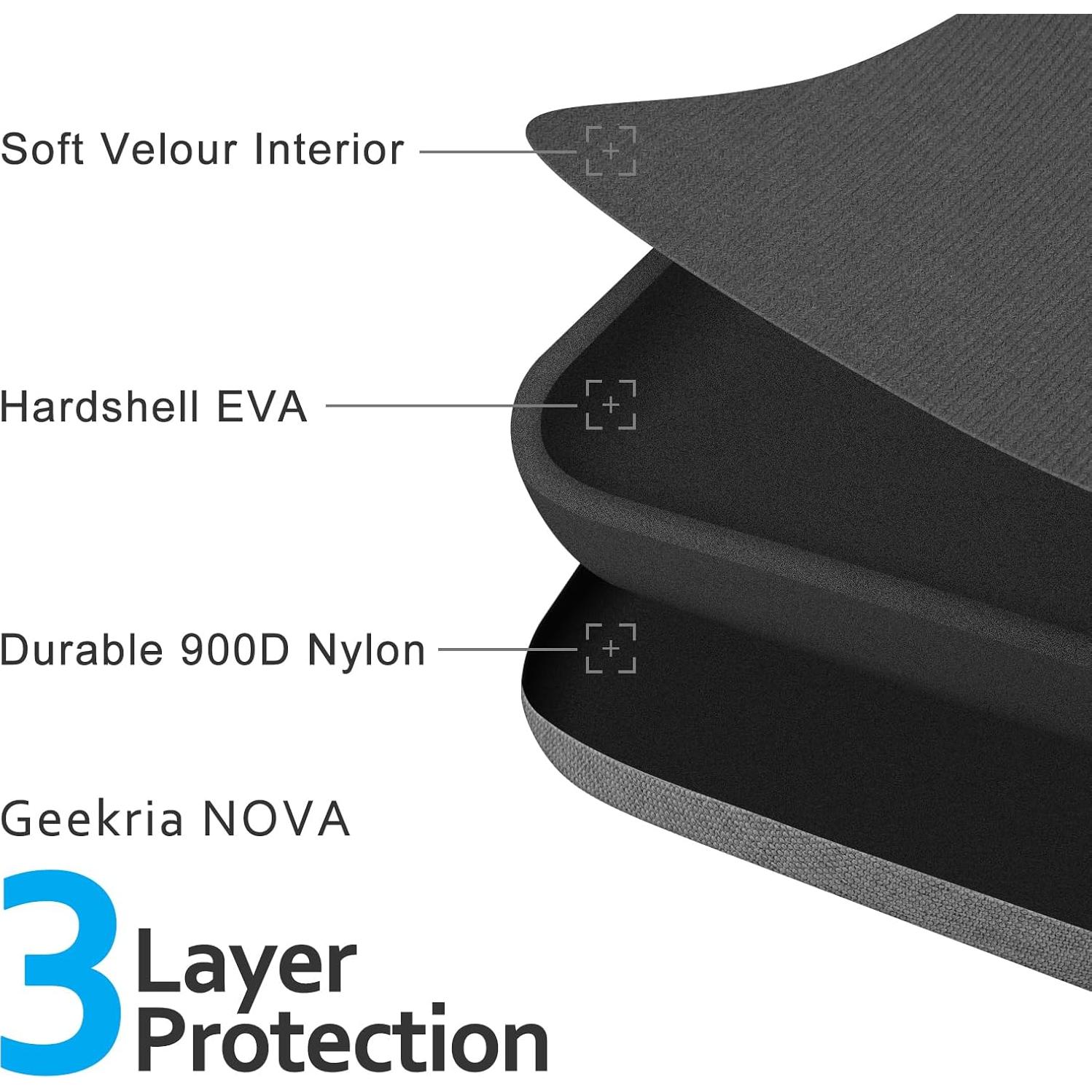 Funda Dura Geekria NOVA para Auriculares On-Ear - Mármol Rosa