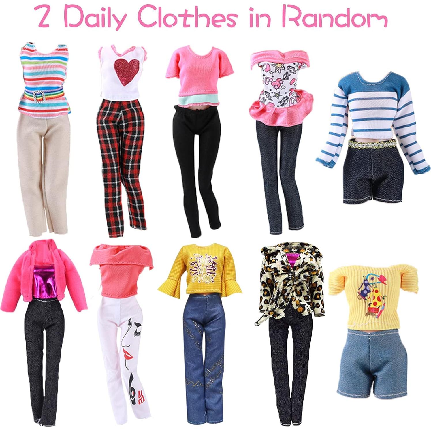 65 Piezas Ropa y Accesorios para Muñecas 11.5" Carreuty