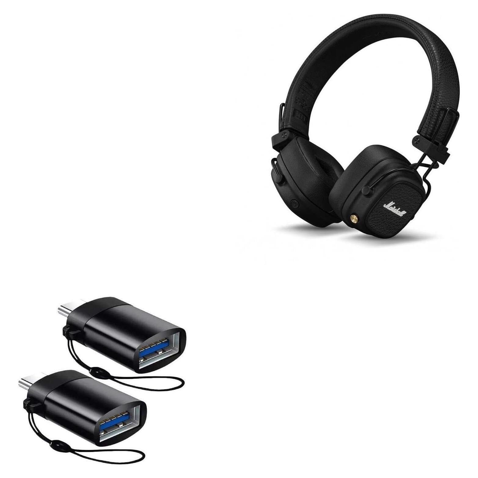 Cable BoxWave USB-C a A PortChanger 2-Pack para Auriculares Marshall