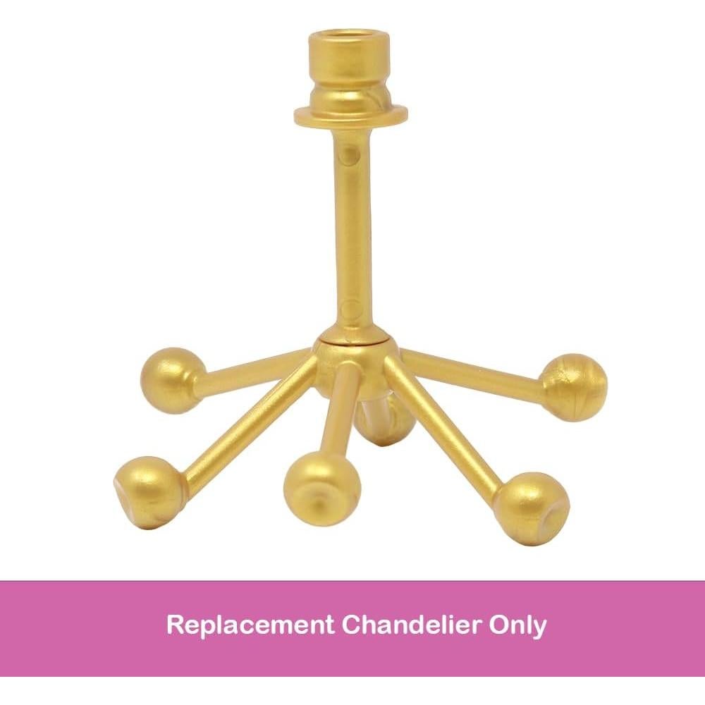 Candelabro Dorado de Repuesto para Barbie Dreamhouse HMX10