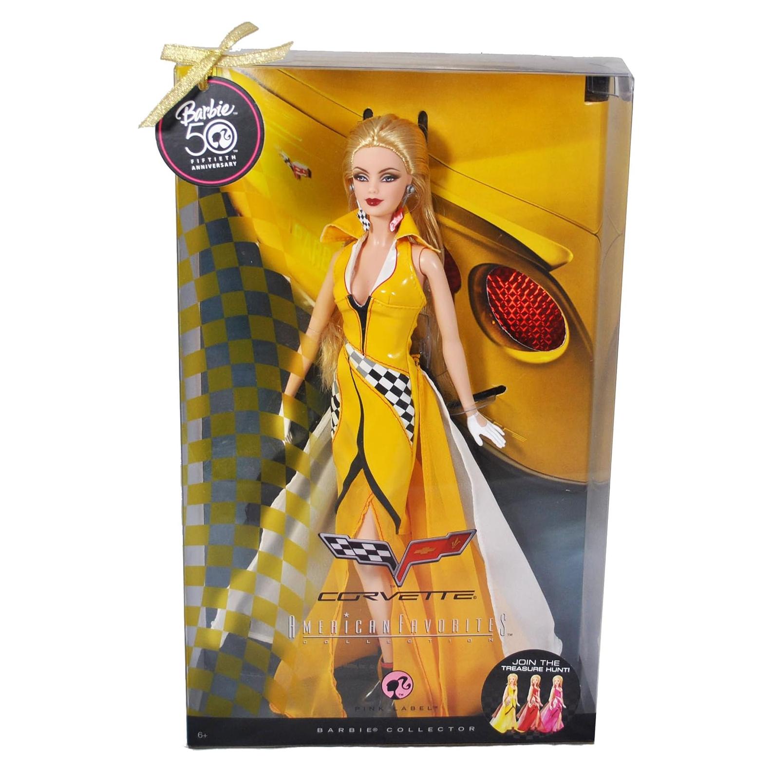 Barbie Corvette Vestido Amarillo N4984 - Edición Especial