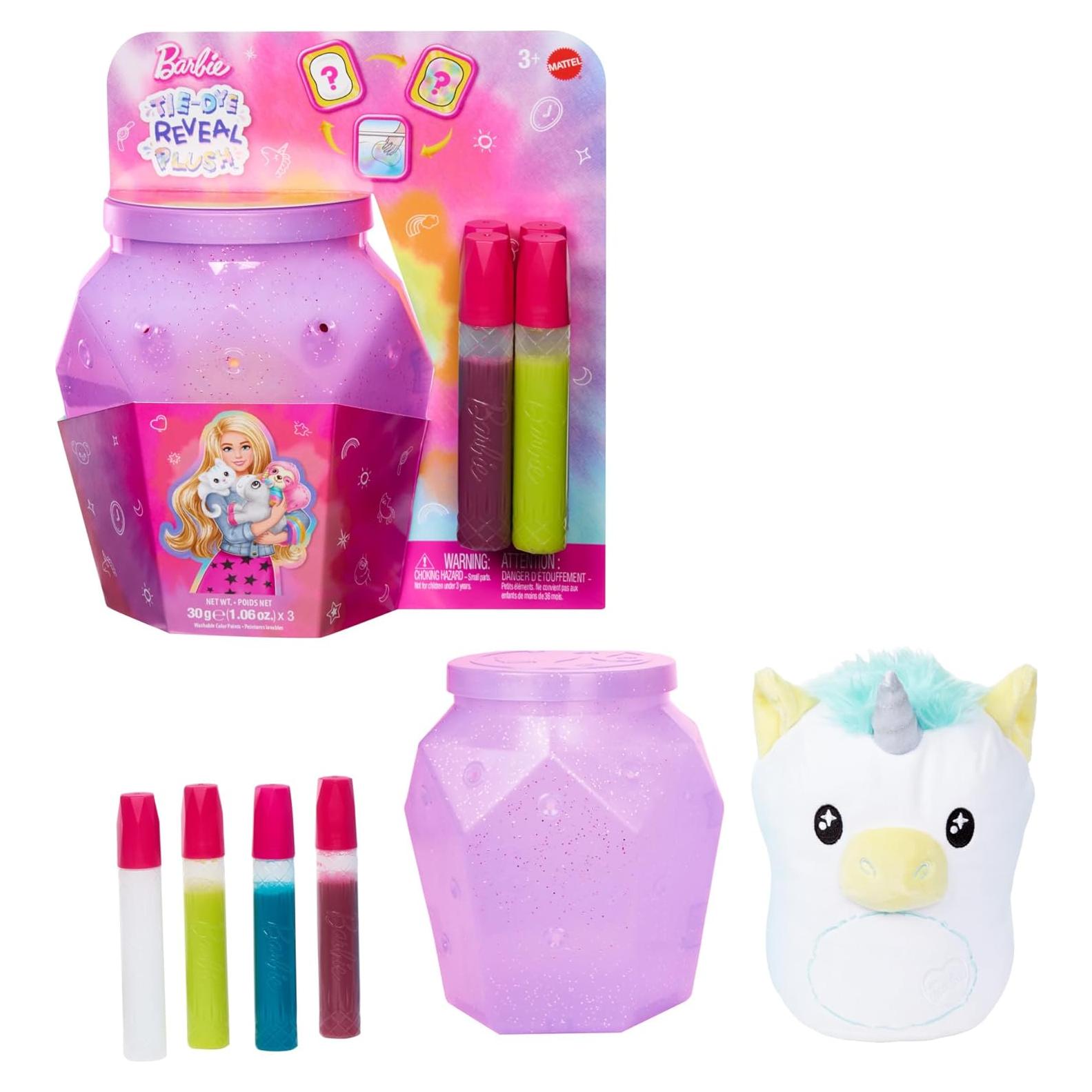 Barbie Unicornio de Peluche Tie Dye 30 cm para Niñas 3+