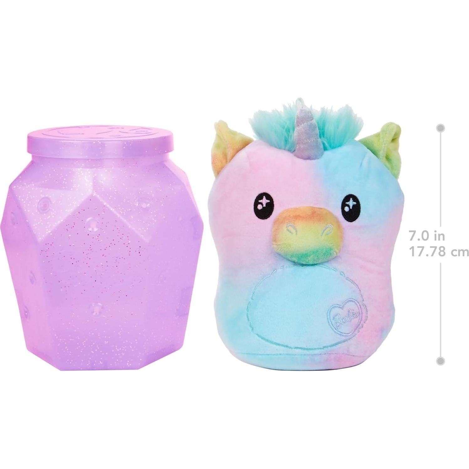 Barbie Unicornio de Peluche Tie Dye 30 cm para Niñas 3+