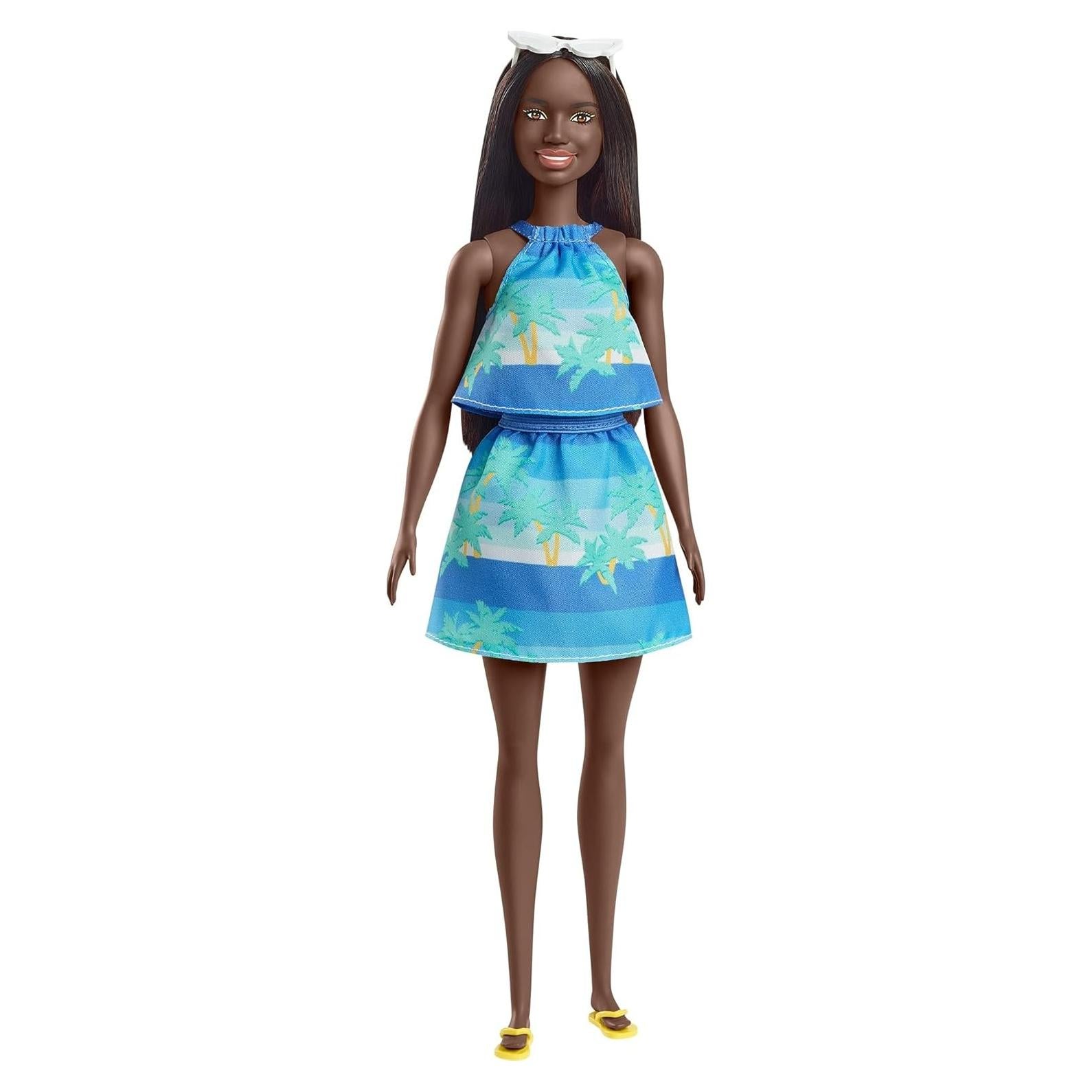 Muñeca Barbie Ama El Océano Mattel con Vestido Tropical