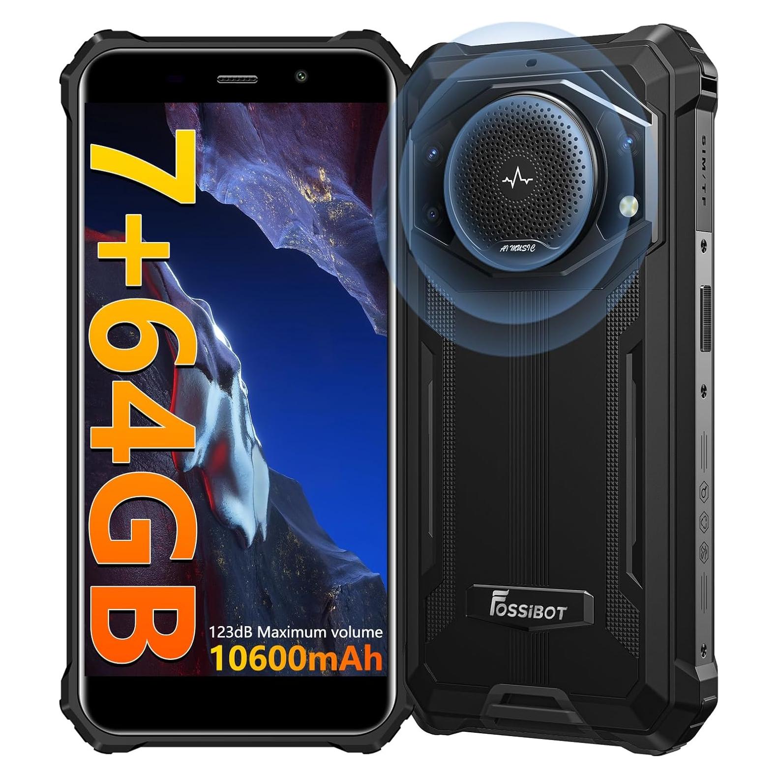 FOSSiBOT F101P Teléfono Rugerizado 7GB 64GB 10600mAh