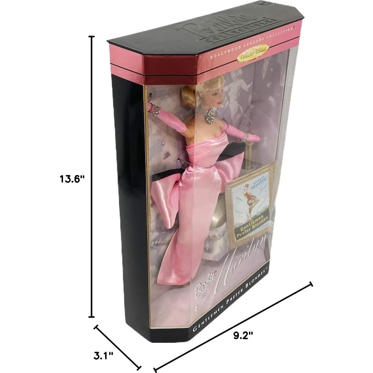 Muñeca Barbie Marilyn Monroe Vestido Rosa Edición Coleccionista