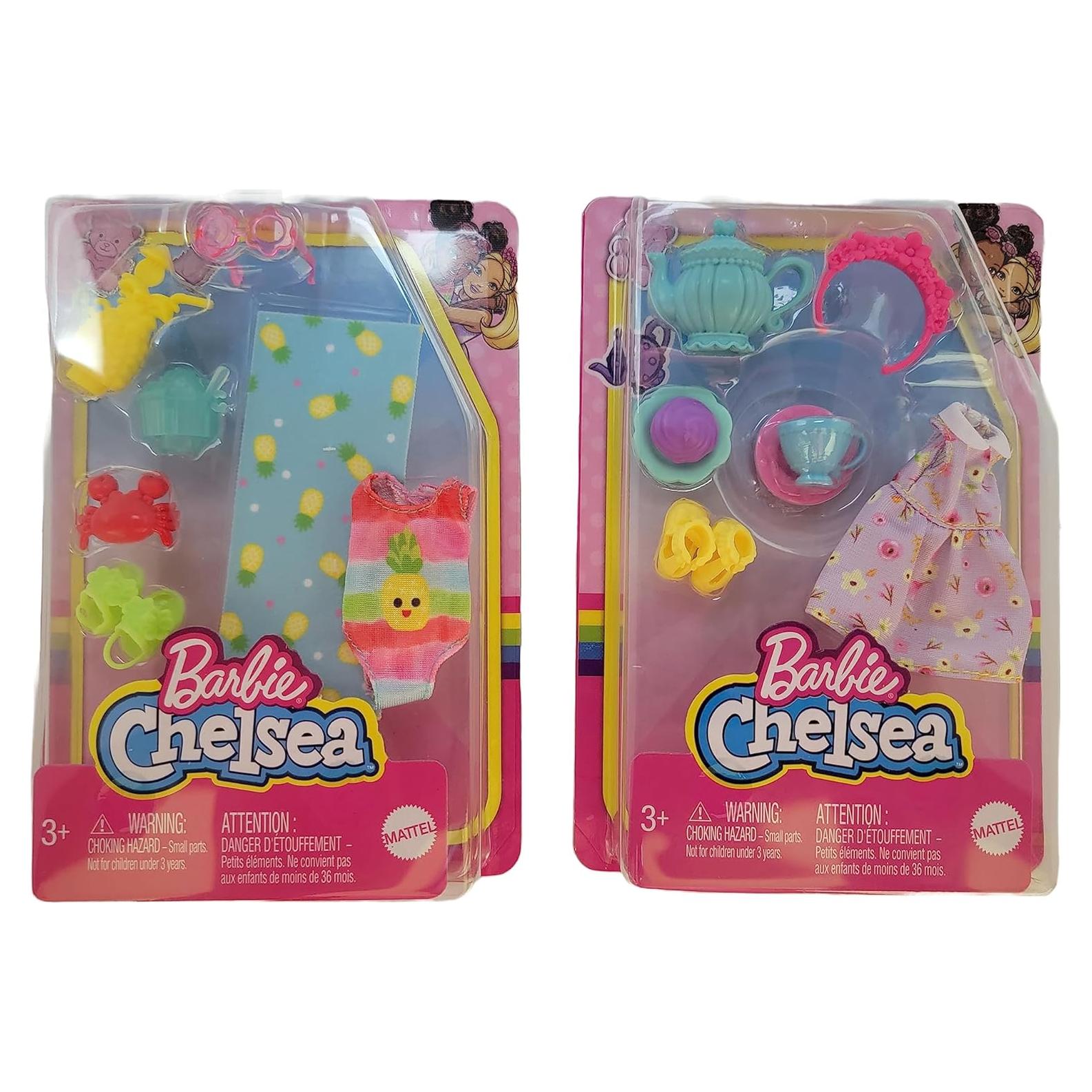 Paquete de Accesorios de Playa y Fiesta Barbie Chelsea - 2 Piezas