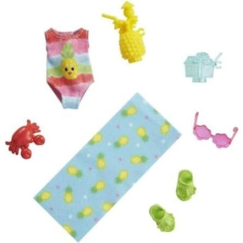 Paquete de Accesorios de Playa y Fiesta Barbie Chelsea - 2 Piezas