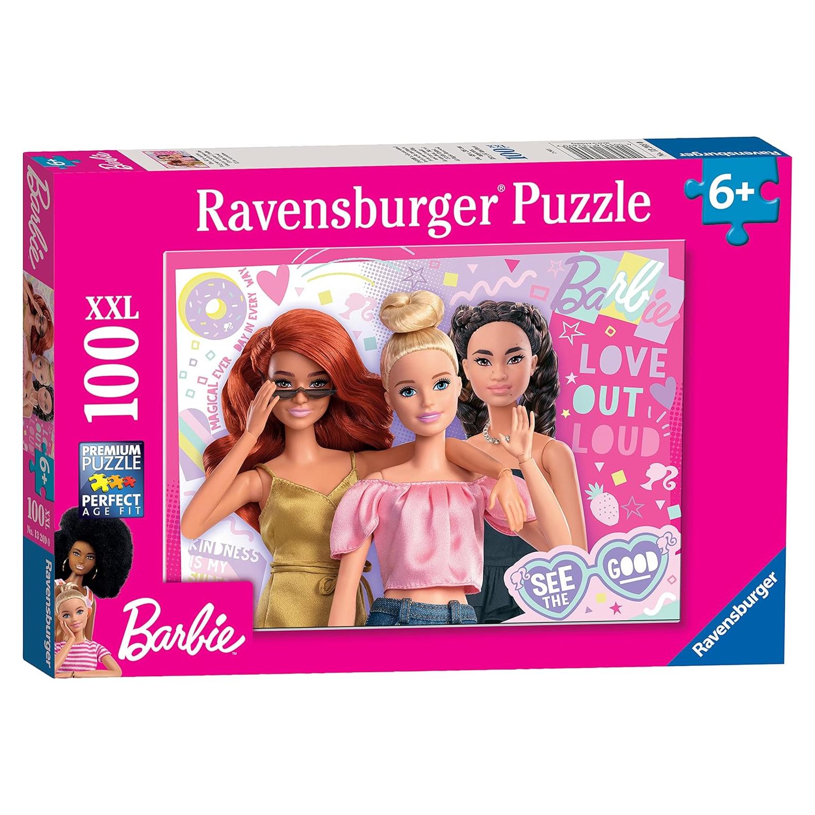Rompecabezas Ravensburger Barbie 100 Piezas XXL 49x36 cm