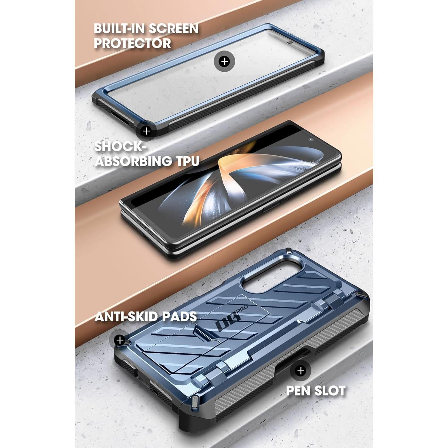 Funda SupCase para Galaxy Z Fold 4 con soporte y S Pen