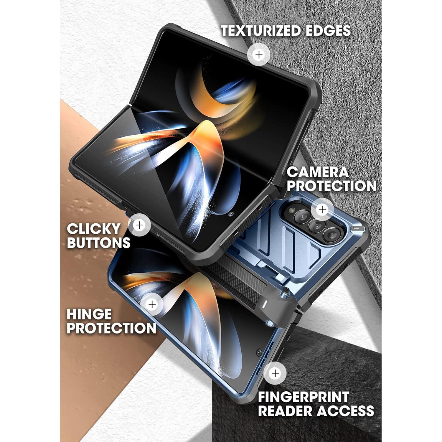 Funda SupCase para Galaxy Z Fold 4 con soporte y S Pen