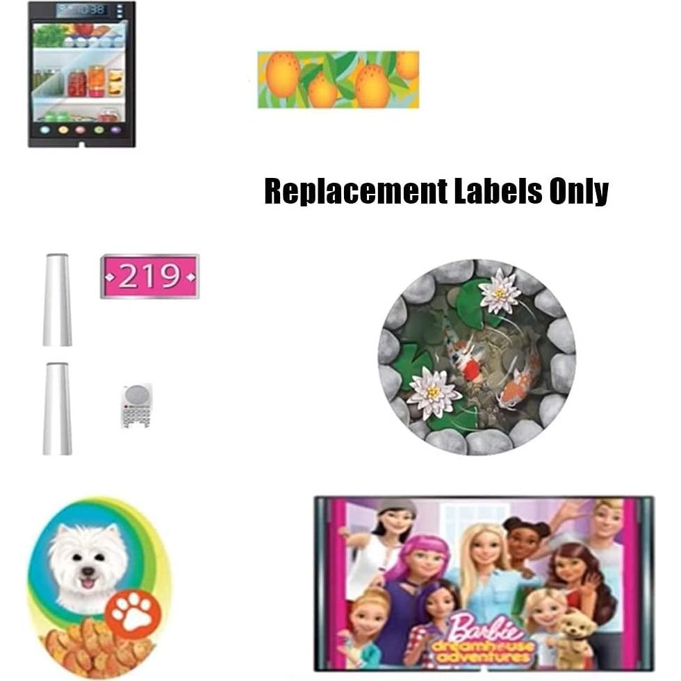 Repuesto Etiquetas Casa de Muñecas Barbie FHY73 - Mattel