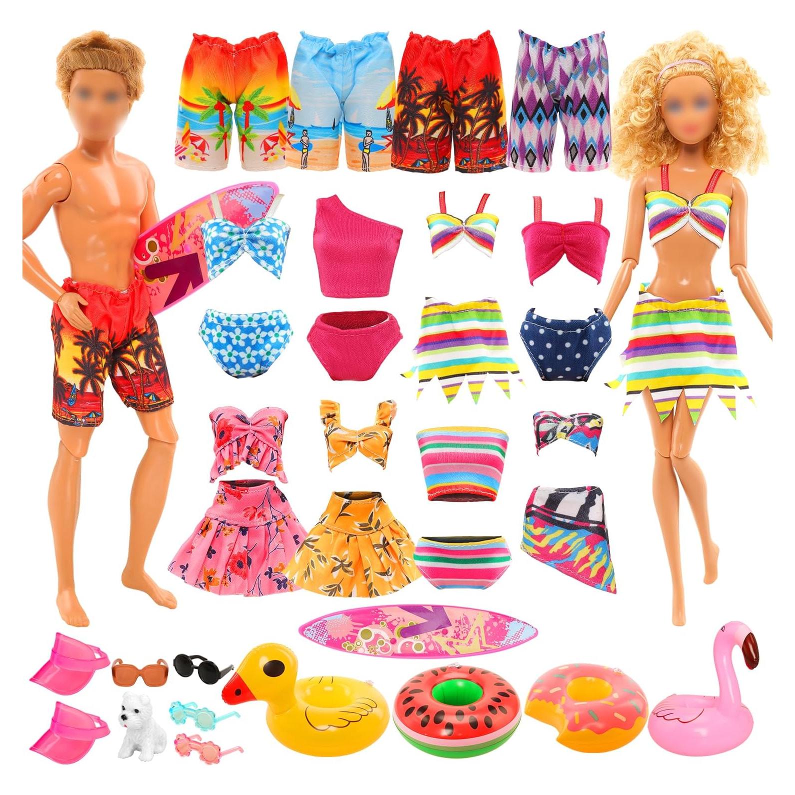 Set de Ropa y Accesorios para Muñeca Miunana - 12 Piezas