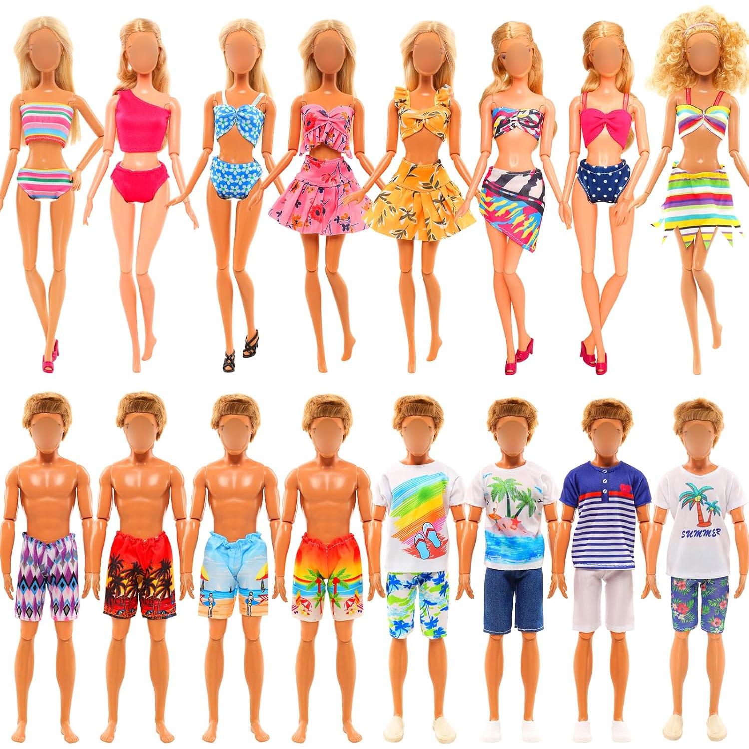 Set de Ropa y Accesorios para Muñeca Miunana - 12 Piezas