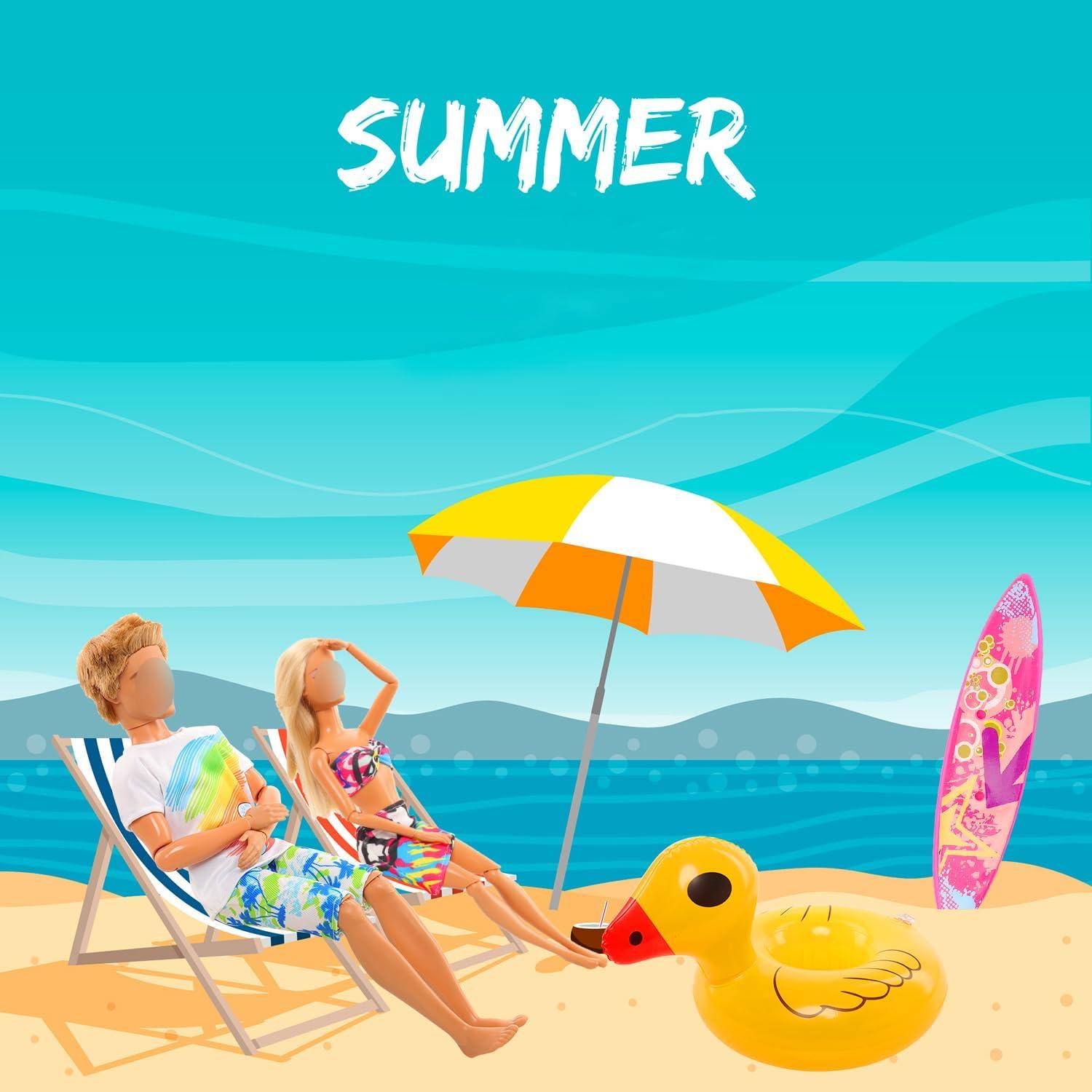 Set de Ropa y Accesorios para Muñeca Miunana - 12 Piezas