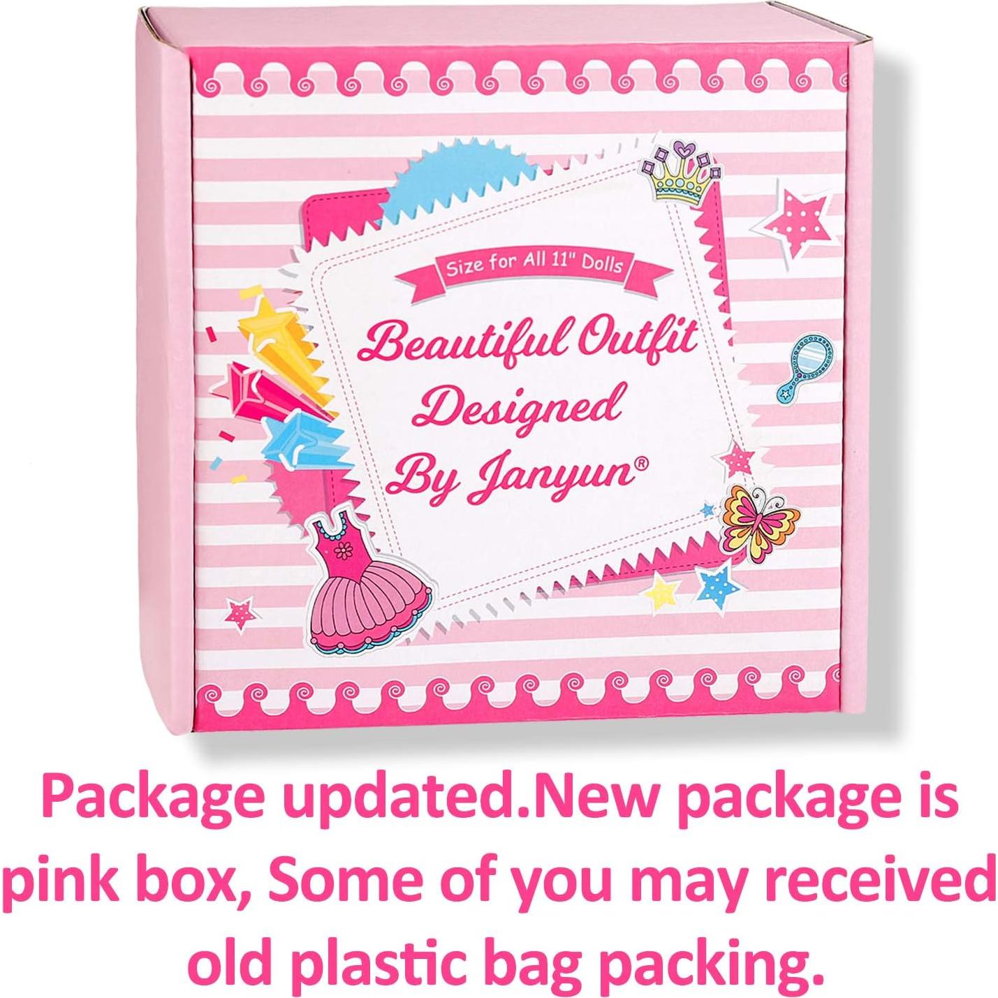 Conjunto de Ropa y Accesorios para Muñecas JANYUN 114pcs