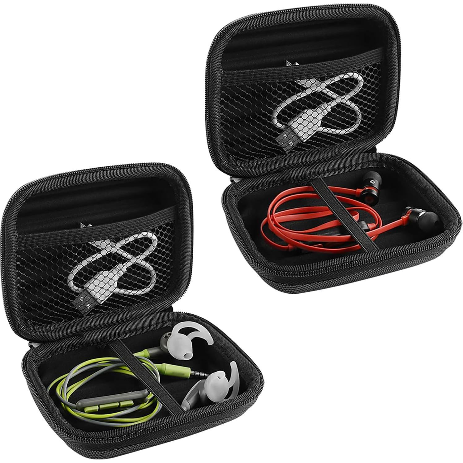 Funda Dura Geekria para Auriculares In-Ear - Negro - 2 Paquetes
